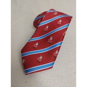 Holiday Traditions Men's Burgundy Necktie‎ Santa Clause Design Tie A59